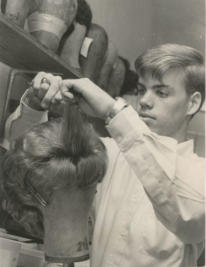 The Wigmaker
Young Barry Donaldson working...