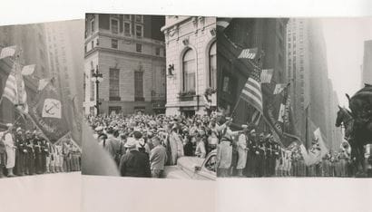 Le Général de Gaulle en visite à Chicago
L'accueil...