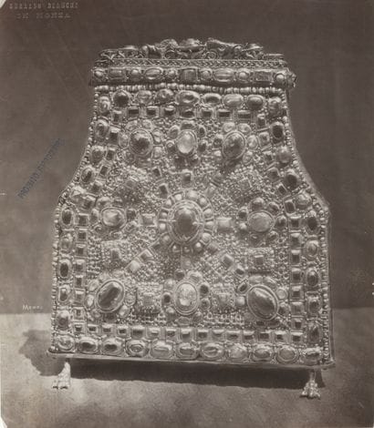 Gerardo BIANCHI (XIX°) 
Reliquaire en émaille...