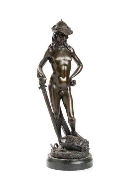 After DONATELLO (1386-1466)



David defeating...