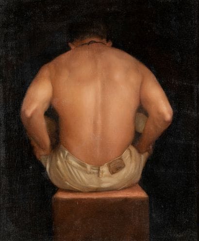 Wilfried D. (XXe)


Vue de dos


Huile sur...