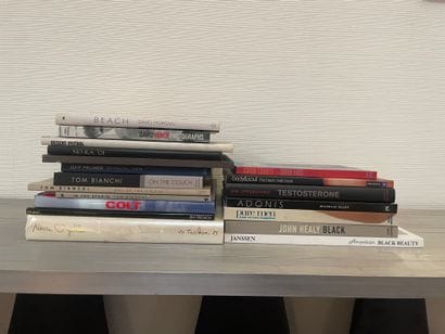 Male nude
Lot of about twenty books including:...