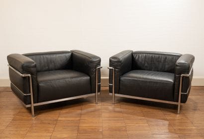 LE CORBUSIER (1887-1965) pour Cassina
LC3
Paire...