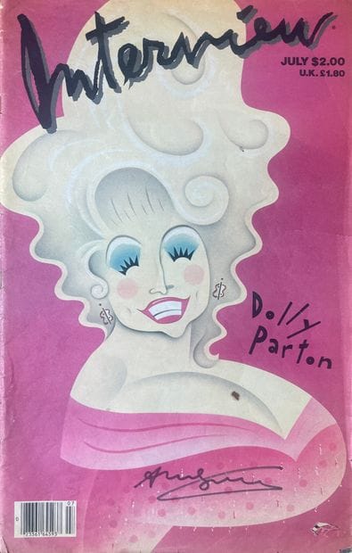 Andy WARHOL (1928-1987) / Dolly PARTON 
Interview...