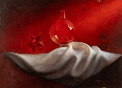 Jean-Claude JANET (1918-2008)
Fugue en rouge...