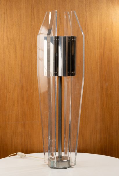Philippe JEAN (1931-1987)
Lamp, c. 1970
Plexiglass...