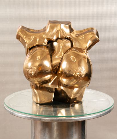 Michel JAUBERT (1946-)
Woman's bust
Gilded...