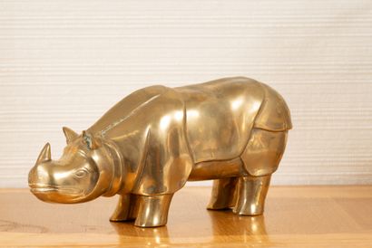 Ecole XXème
Rhinocéros
Epreuve en bronze...