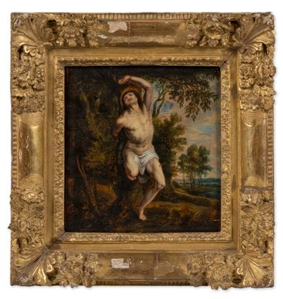 Ecole Flamande vers 1640
Saint Sébastien,
Huile...