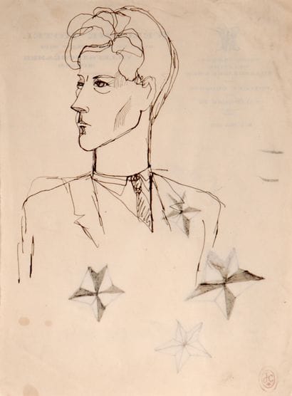 JEAN COCTEAU (1889-1963)
Autoportrait de...