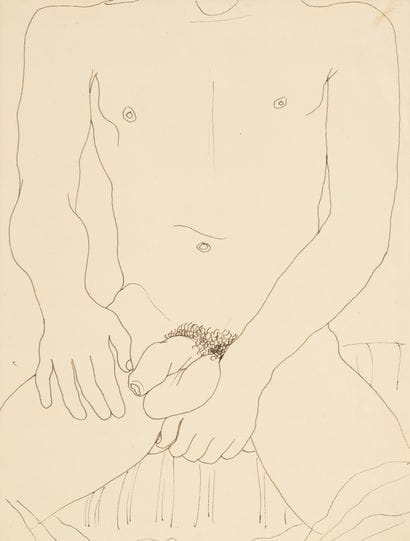 Jean COCTEAU (1889-1963)
Torse
Encre sur...