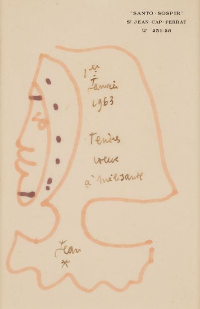 Jean COCTEAU (1889-1963) Tête de chevalier,...