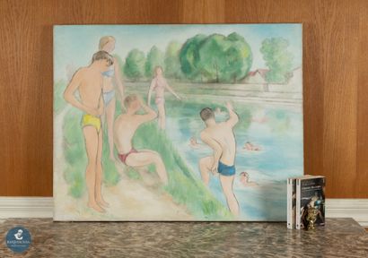 Alfred GASPART (1900-1993)
Baignade,
Huile...