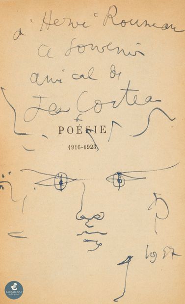 Jean COCTEAU (1889-1963) 
Visage, 1947
Dessin...