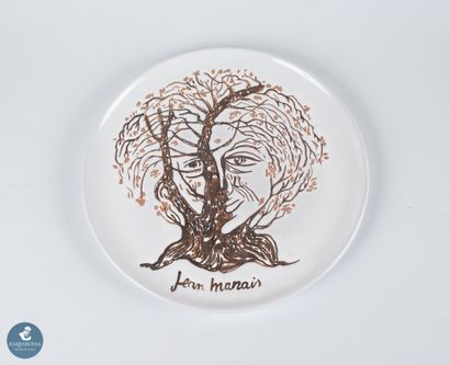 Jean MARAIS (1913-1998)
Plat rond à décor...