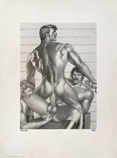 Tom of Finland (1920-1991) 
Trio 
Gravure...