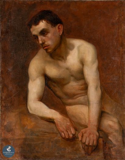 Blain (Xxème)
Jeune homme assis, 1910
Huile...