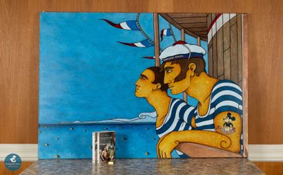 Narcisse DAVIM (1970)
Au large des côtes
Acrylique...