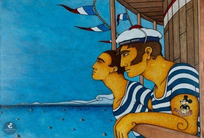 Narcisse DAVIM (1970)
Au large des côtes
Acrylique...