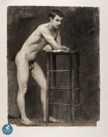 VAILLANT (XX)
Etude de jeune homme nu au...