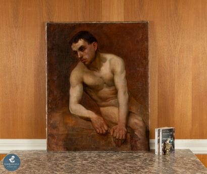 Blain (Xxème)
Jeune homme assis, 1910
Huile...