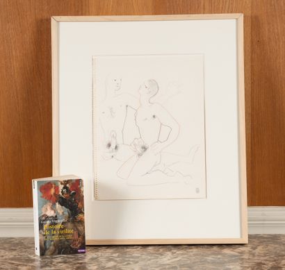 Jean COCTEAU (1889-1963)
Scène érotique
Crayon...