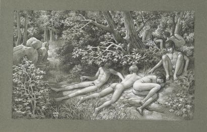 Gaston GOOR (1902-1977)
Young fauns in the...