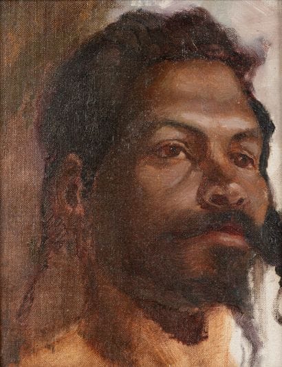 Ecole XIXème
Portrait d'homme 
Huile sur...