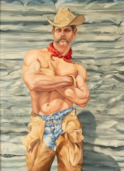 Delmas HOWE (1935)
Cow boy
Huile sur toile...