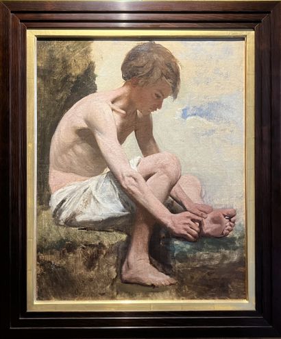 Henry SCOTT TUKE (1858-1929) Attribué à
Le...