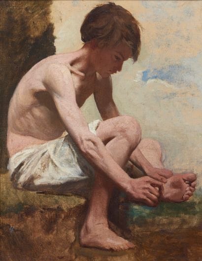 Henry SCOTT TUKE (1858-1929) Attribué à
Le...