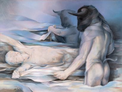Charles-Louis LASSALLE (1938)
Minotaurs
Oil...