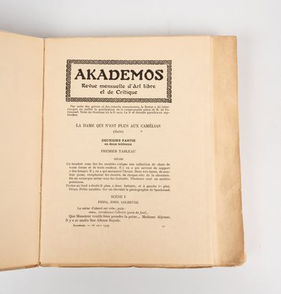 Jacques d’ADELSWÄRD-FERSEN (1880-1923). Akademos,...