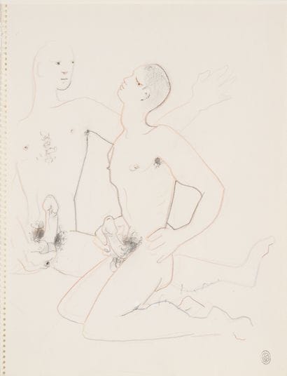 Jean COCTEAU (1889-1963)
Scène érotique
Crayon...