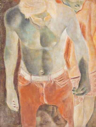 Laszlo IVANYI (1934)
Young shirtless man
Pastel...