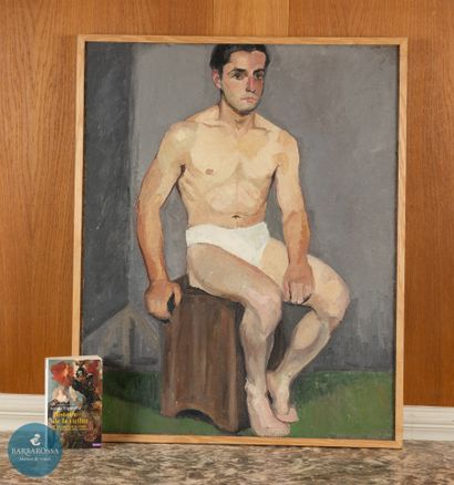 A. TELLIEZ
Jeune homme assis
Huile sur toile
80x66...