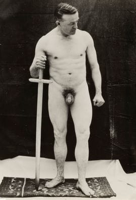 ANONYMOUS
Man with sword, c.1940
Vintage...