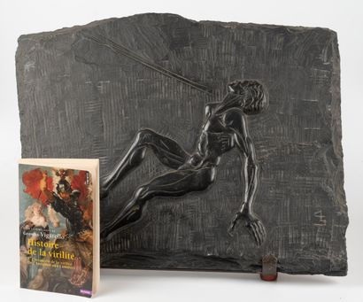 Ecole XXème
Nu allongé
Bas-relief sur plaque...