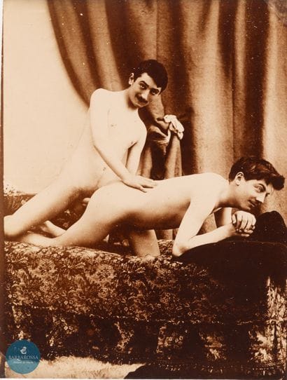 ANONYME		
Scène pornographique gay, c.1890	
Tirage...