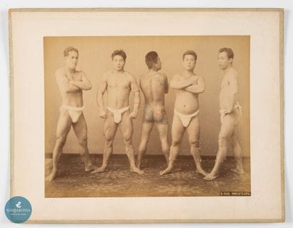 Kusakabe KIMBEI (1841-1932)	
Lutteurs japonais,...