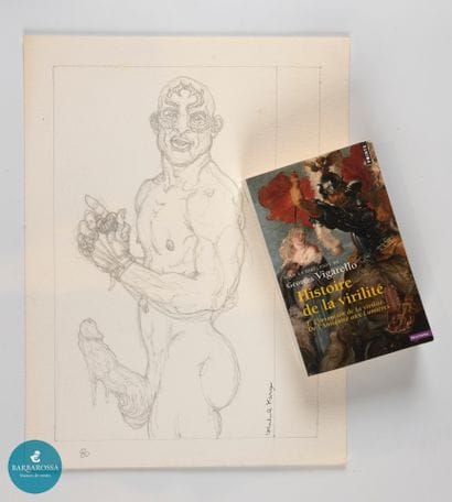 Michael Kirwan (1953-2018) 
Le tatoué
Crayon...