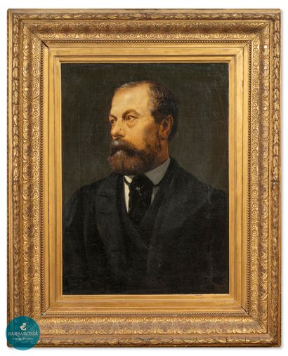 C.HERBERT (XIXème)
Portrait d'homme à la...