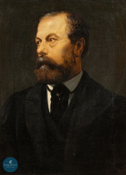 C.HERBERT (XIXème)
Portrait d'homme à la...