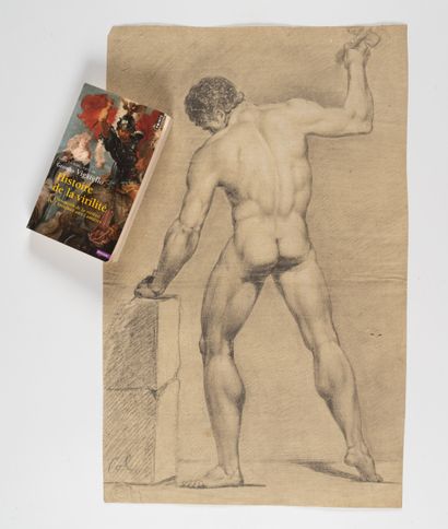 Ecole française XIXe
Deux académies d'homme...
