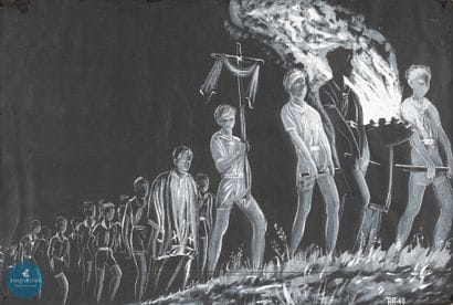 AUMAITRE (XX)
Les éclaireurs, 1960
Gouache...