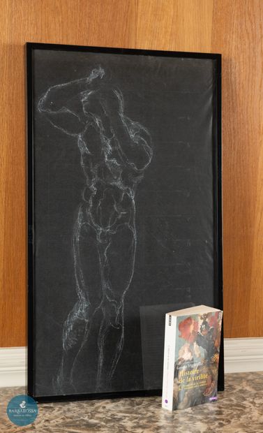 20th century school
Study of a male nude
White...