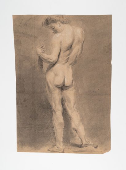 Ecole française XIXe
Deux académies d'homme...