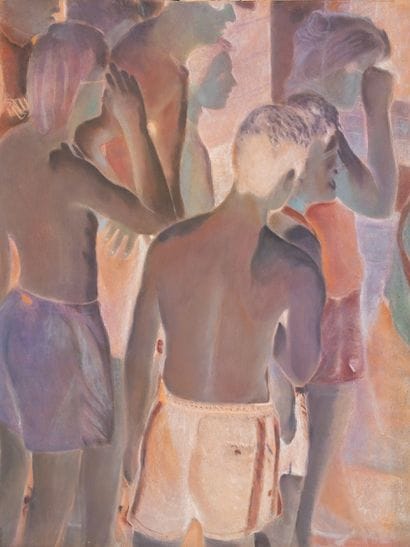 Laszlo IVANYI (1934)
Beach party
Pastel sur...