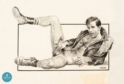 Roger PAYNE (1956-) 
The biker boy
Mine de...