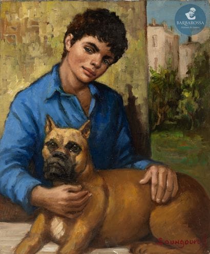 Anatola SOUNGOUROFF (1911-1982)
Deux amis
Huile...